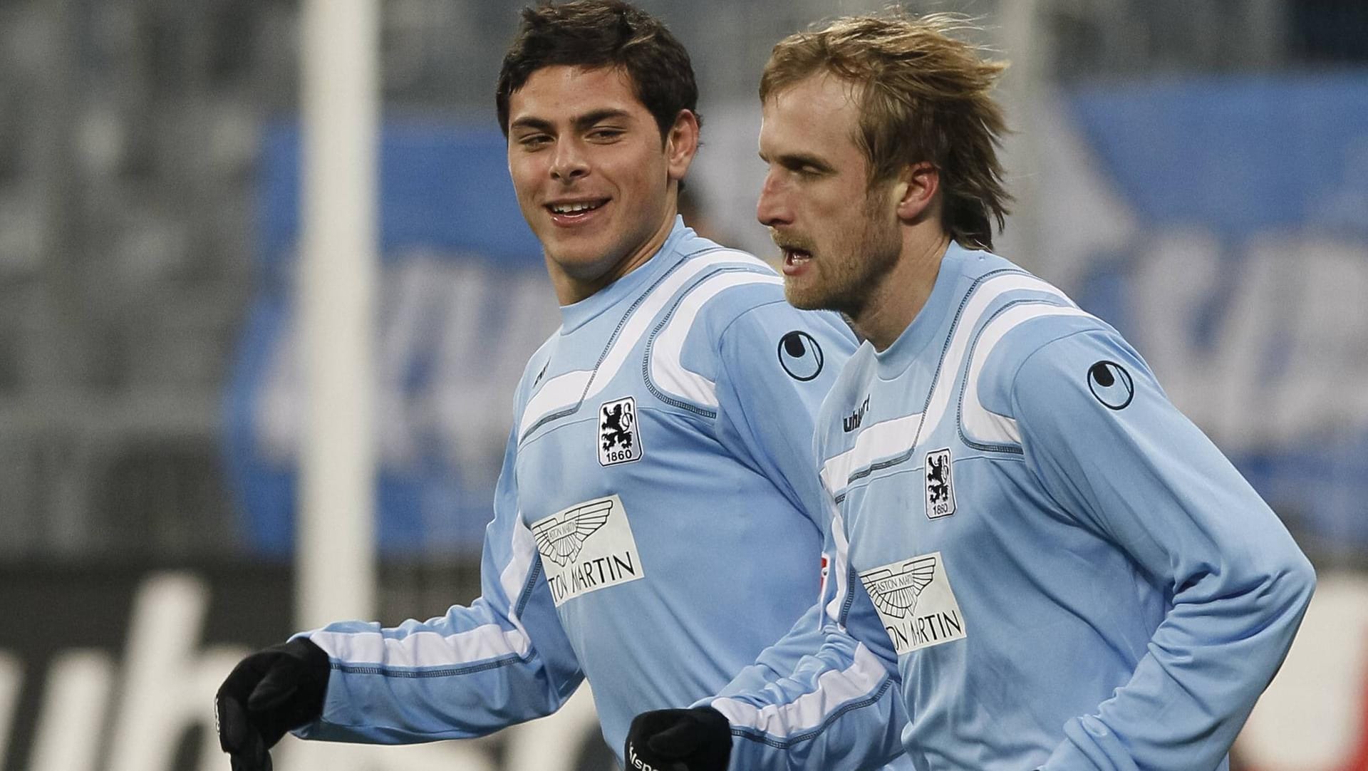 Kevin Volland (l.) und der heutige 1860-Trainer Daniel Bierofka spielten gemeinsam für die Löwen.