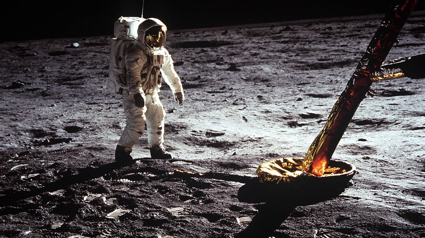 Buzz Aldrin auf dem Mond: Ohne Collins wäre er dort geblieben.