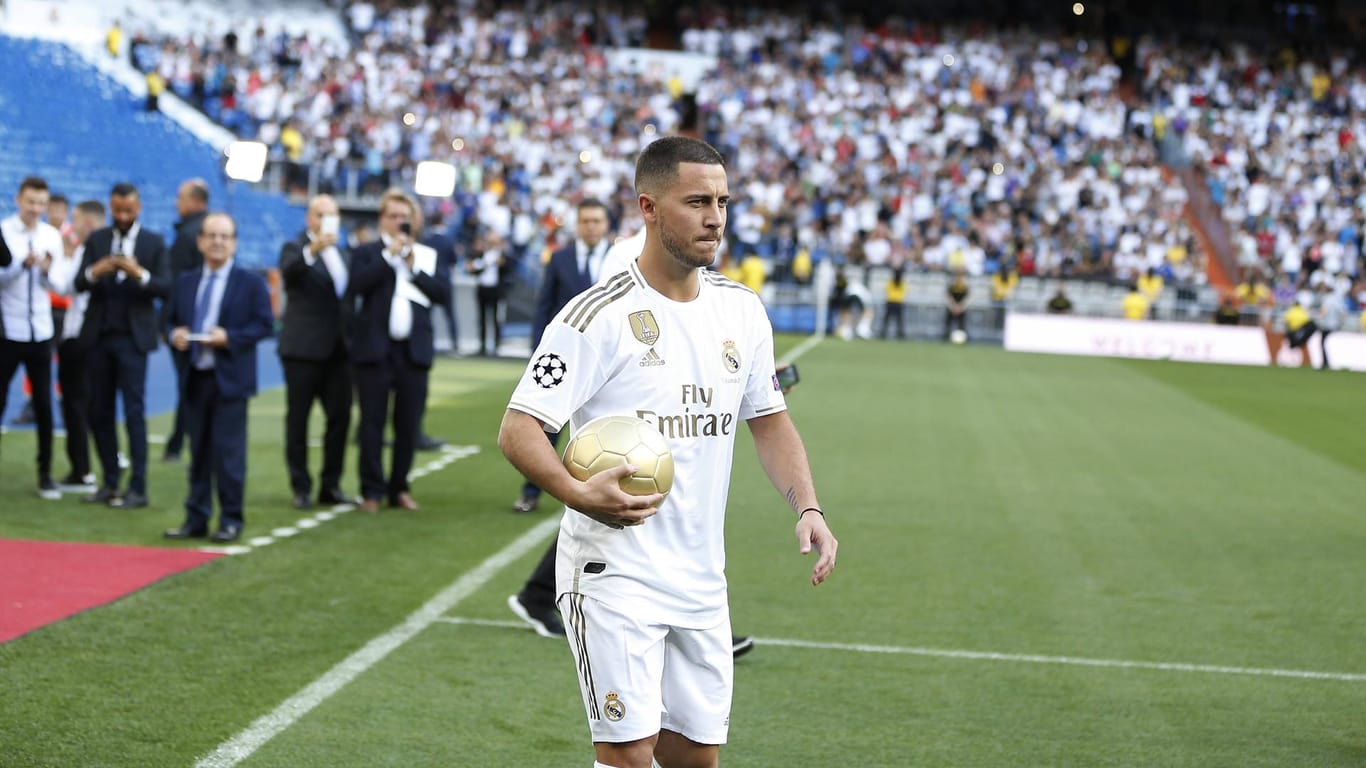Der neue Hoffnungsträger: Eden Hazard wurde bei Real Madrid von Tausenden Zuschauern begrüßt.