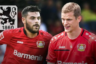 Zwei Bayern im Rheinland: Sven Bender (l.) und Kevin Volland haben beide bei 1860 München den Sprung ins Profilager geschafft und spielen seit 2017 zusammen bei Bayer Leverkusen.