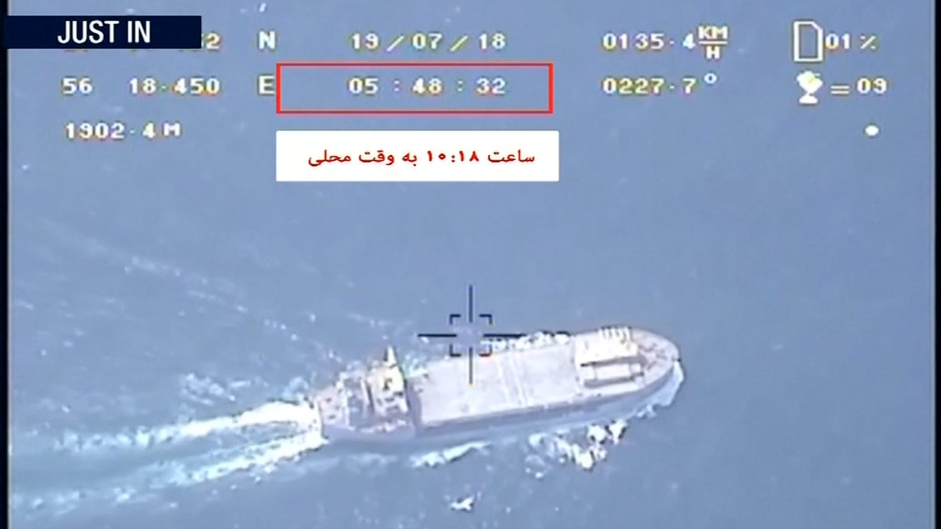 Screenshot aus dem angeblichen Drohnen-Video: Der Iran will mit einem Video Berichte der USA über den Drohnen-Abschuss widerlegen.