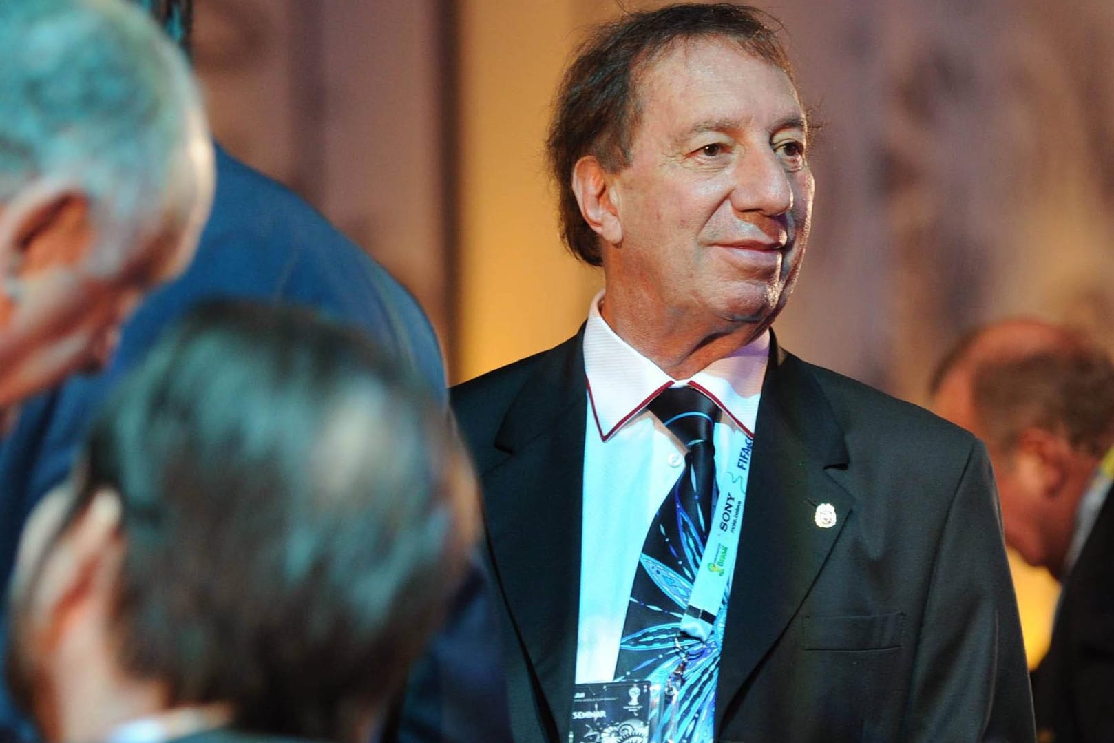 Legendärer Trainer: Bilardo bei der Gruppenauslosung für die WM 2014 im Dezember 2013.