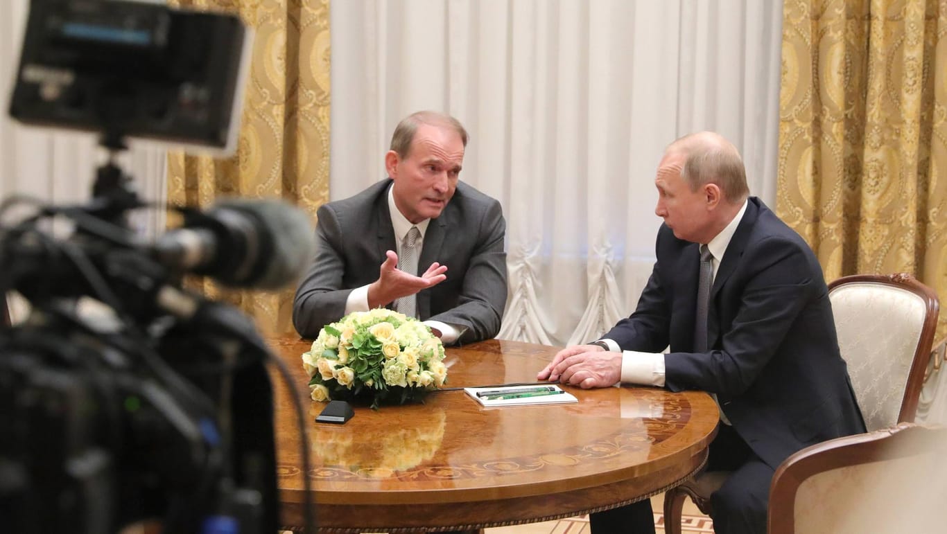Viktor Medvedchuk und Russlands Präsident Wladimir Putin.