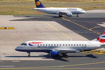 Maschinen von British Airways und Lufthansa am Frankfurter Flughafen: "Der Flugbetrieb von Frankfurt und München wird ganz regulär wieder aufgenommen." (Symbolfoto)