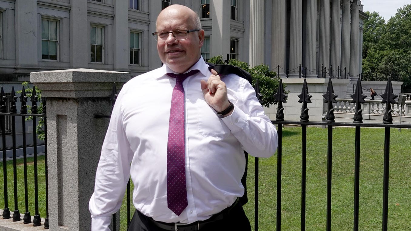 Bundeswirtschaftsminister Peter Altmaier (CDU) in Washington: "Damit wäre auch der Vorwurf ausgeräumt, dass amerikanische Autozölle niedriger als europäische seien."