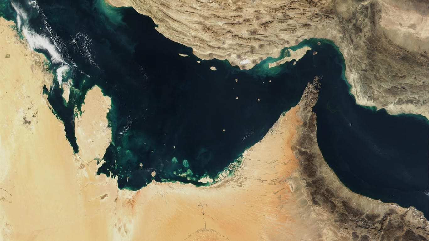 Der Persische Golf, die Straße von Hormus und der Golf von Oman: Ein drittel des weltweiten Öls wird hierdurch transportiert.