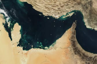 Der Persische Golf, die Straße von Hormus und der Golf von Oman: Ein drittel des weltweiten Öls wird hierdurch transportiert.