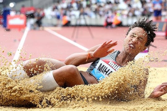 Malaika Mihambo feierte im fünften Stadion-Wettkampf der WM-Saison den fünften Erfolg.