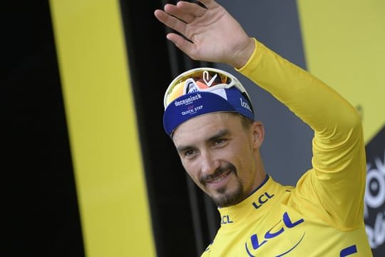 Julian Alaphilippe fährt nach der letzten Pyrenäen-Etappe immer noch in gelb.