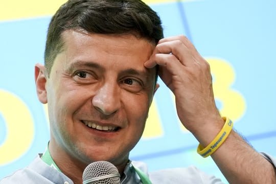 Wolodymyr Selenskyj, Präsident der Ukraine, hat die Wahl mit seinen "Dienern des Volkes" wohl gewonnen.