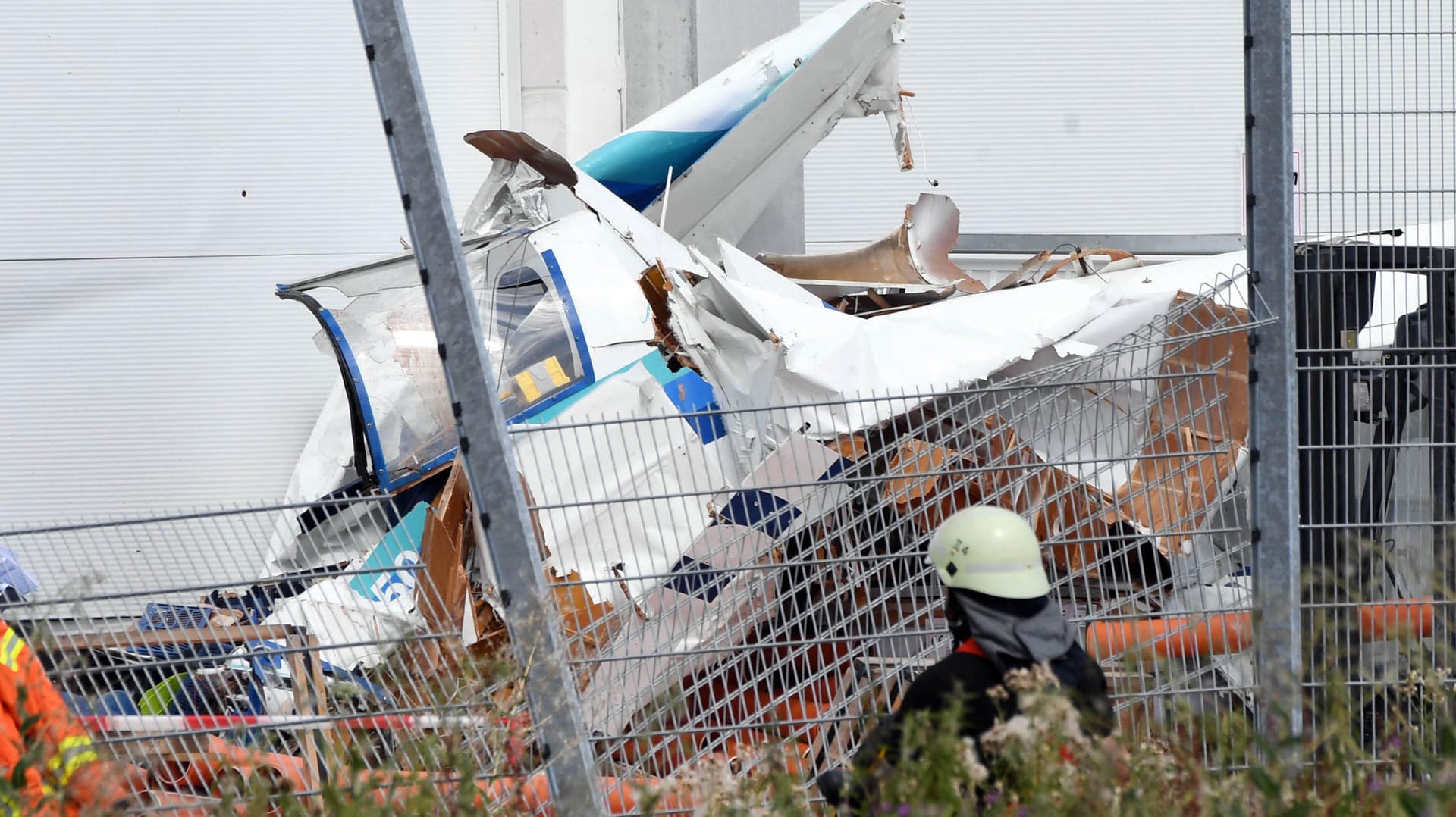 Flugzeugabsturz in Bruchsal: Bei dem Unglück starben die drei Insassen.