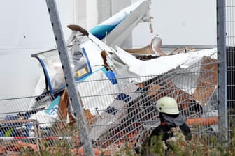 Flugzeugabsturz in Bruchsal: Bei dem Unglück starben die drei Insassen.