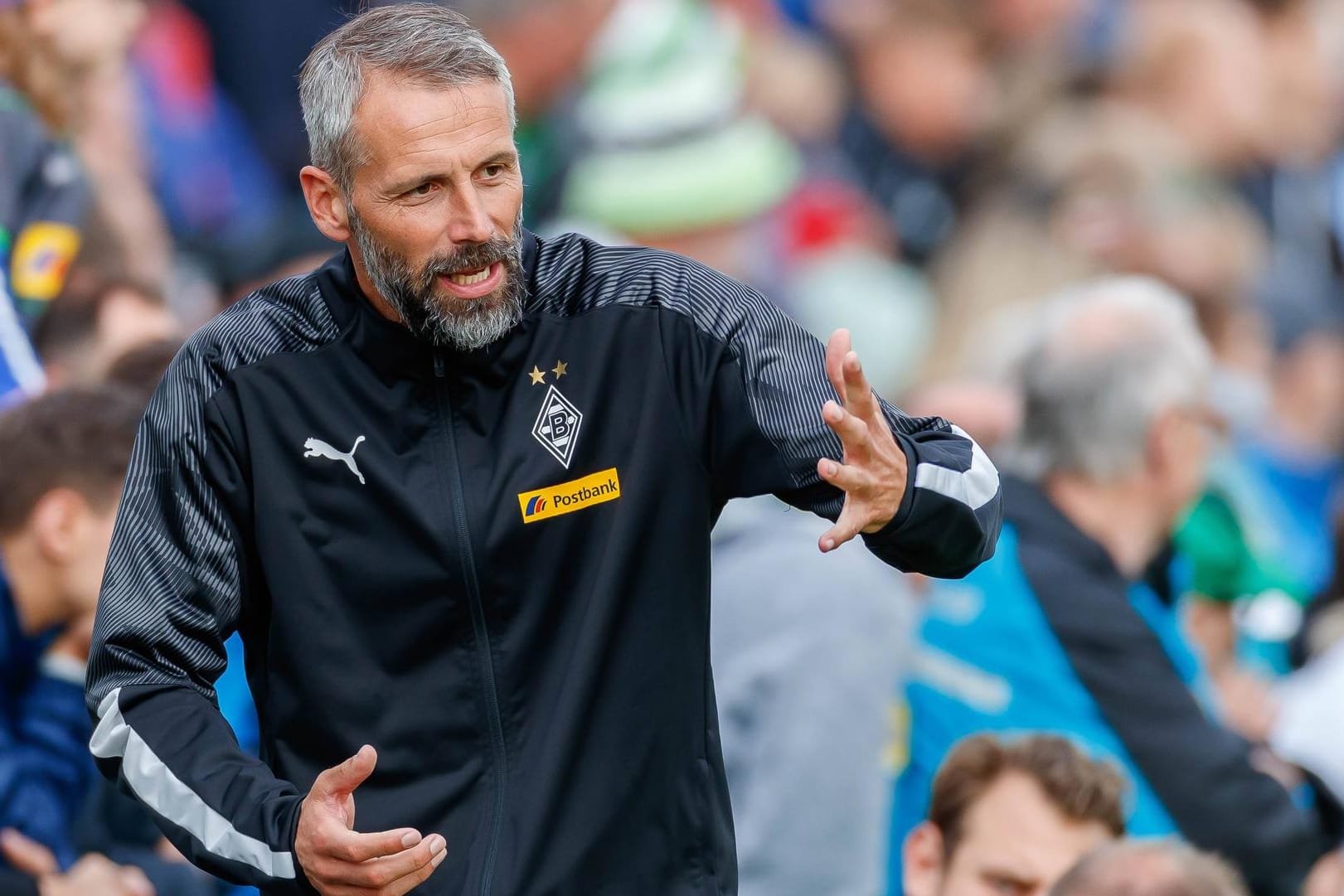 Aktiv an der Seitenlinie: Gladbachs neuer Coach Marco Rose.