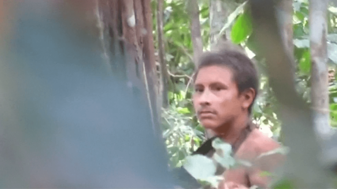 Ein Mitglied des Awá-Stammes: Das Volk lebt isoliert im brasilianischen Amazonas.