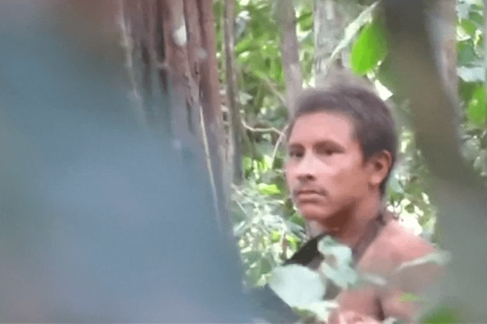 Ein Mitglied des Awá-Stammes: Das Volk lebt isoliert im brasilianischen Amazonas.