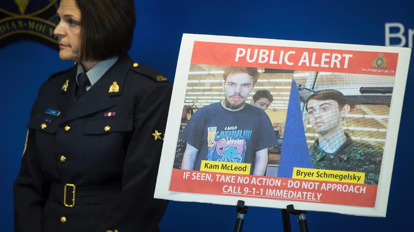 Fahndung in Kanada: Die Polizei sucht den 19-jährigen Kam McLeod (l.) und den 18-jährigen Bryer Schmegelsky.