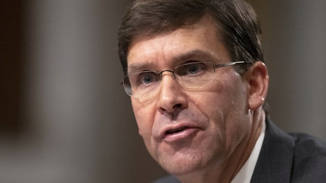 Mark Esper: Der US-Verteidigungsminister warf China eine "räuberische" Wirtschaftspolitik vor.