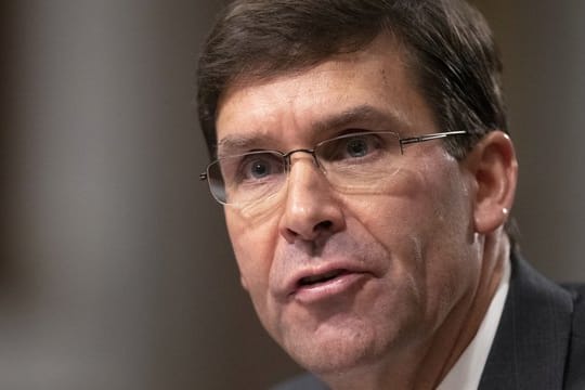 Mark Esper: Der US-Verteidigungsminister warf China eine "räuberische" Wirtschaftspolitik vor.