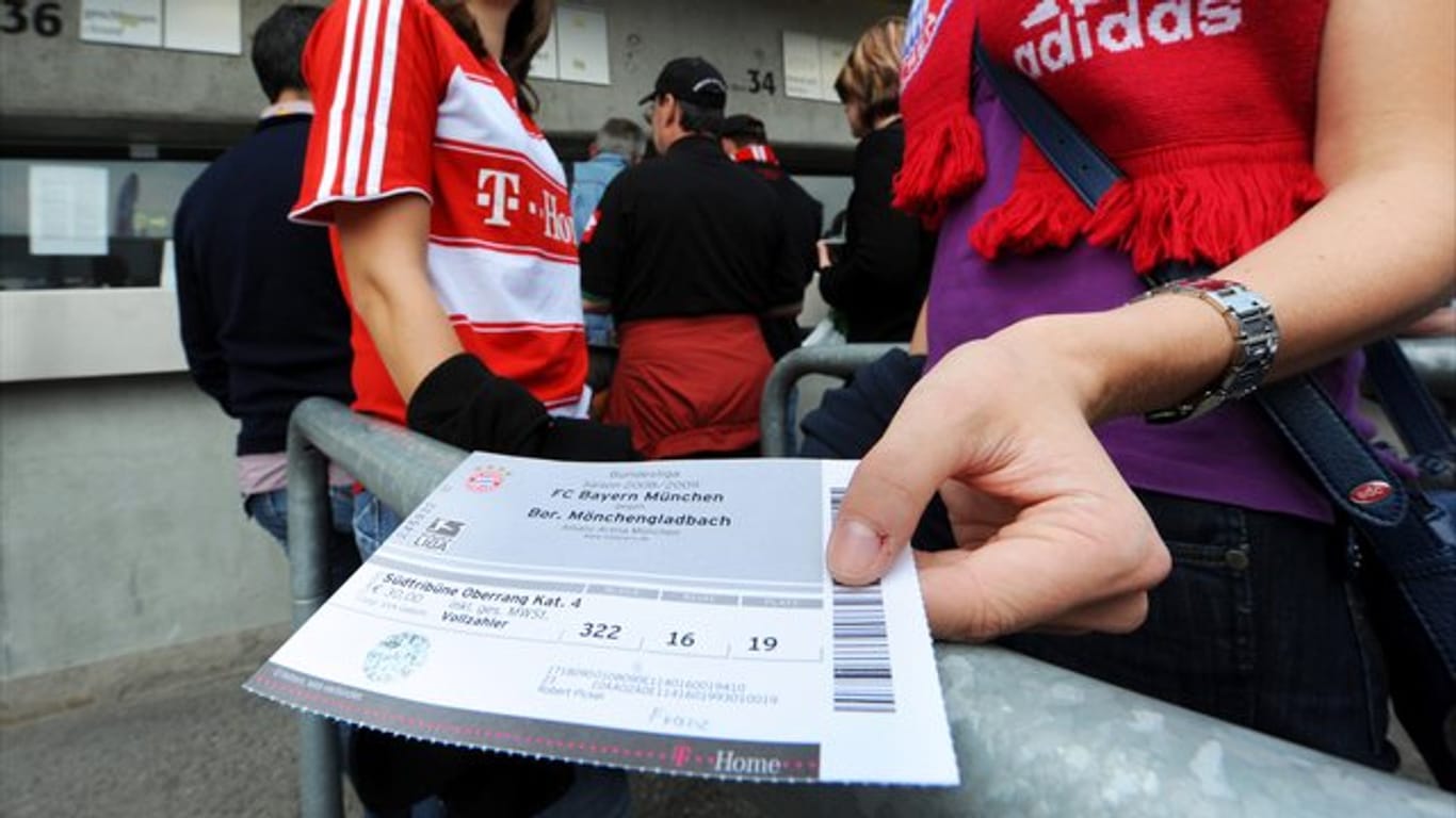 Begehrte Objekte: Tickets für ein Spiel des FC Bayern.