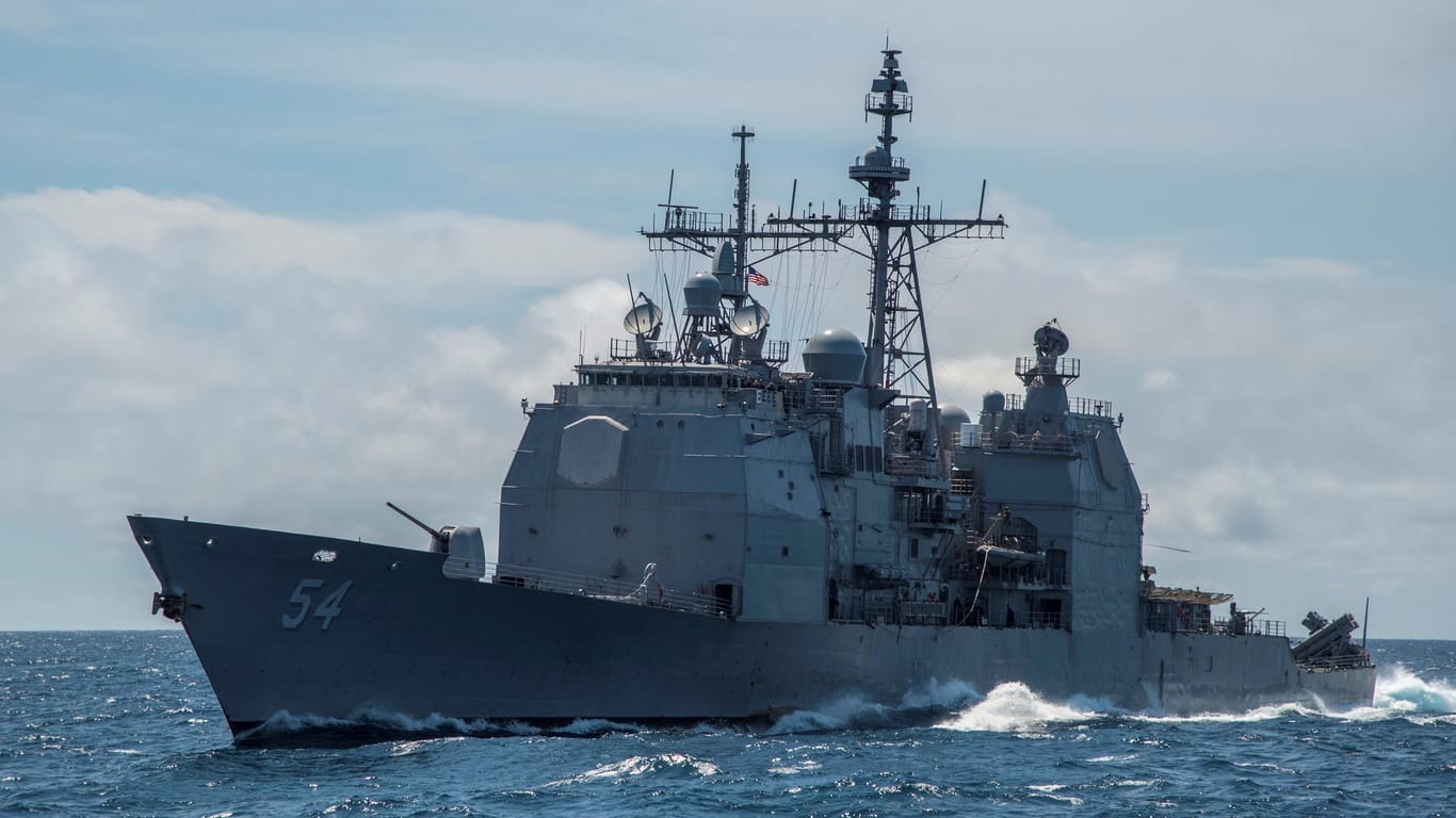 U.S.S. "Antietam": Das Schiff durchfuhr trotz chinesischer Drohungen die Taiwan-Straße