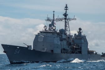 U.S.S. "Antietam": Das Schiff durchfuhr trotz chinesischer Drohungen die Taiwan-Straße