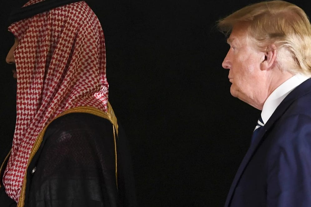 Saudi-Arabiens Kronprinz mit dem US-Präsidenten: Donald Trump hat erneut ein Veto eingesetzt – um ein Waffenlieferungen nach Saudi-Arabien zu ermöglichen.