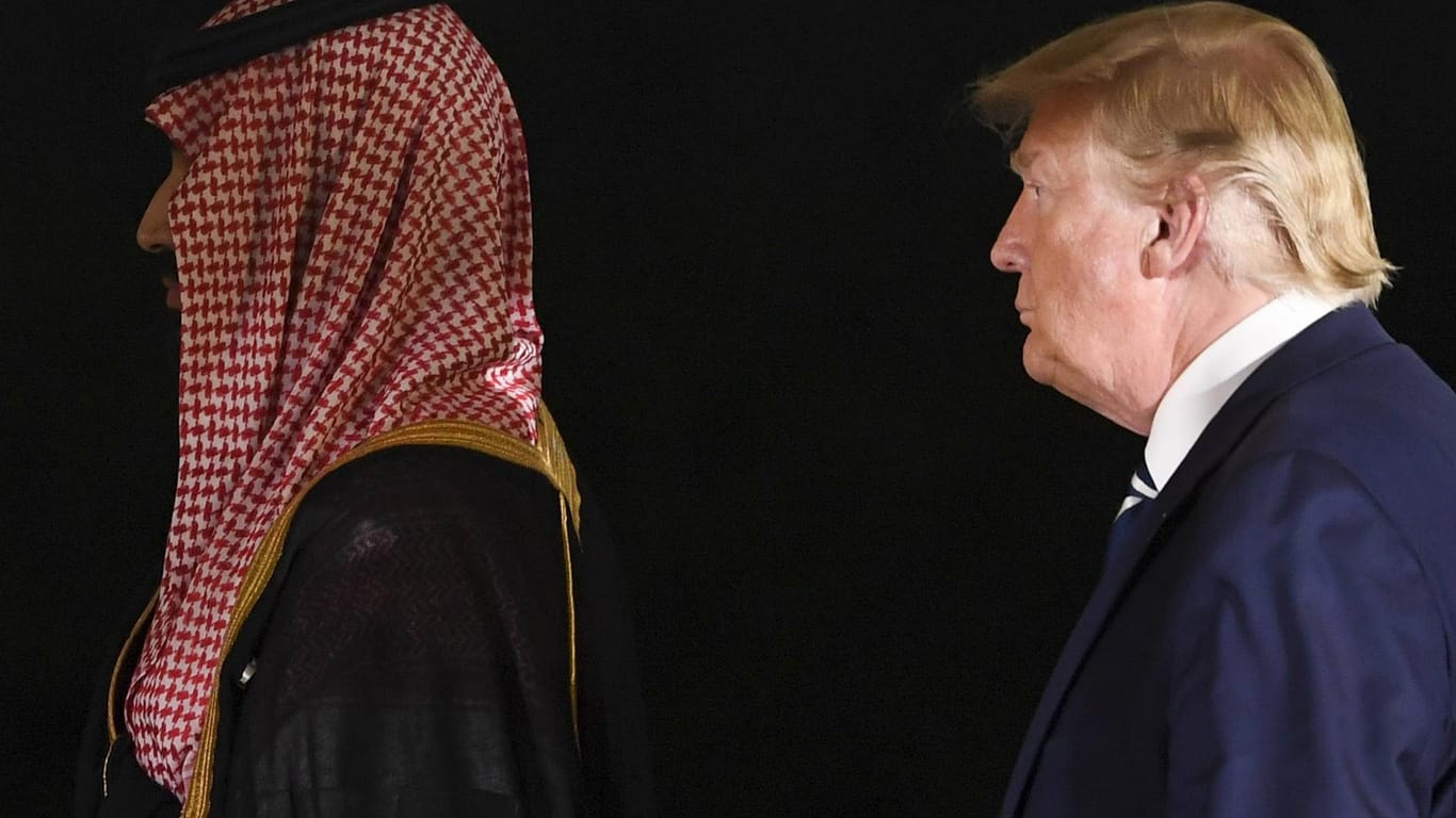 Saudi-Arabiens Kronprinz mit dem US-Präsidenten: Donald Trump hat erneut ein Veto eingesetzt – um ein Waffenlieferungen nach Saudi-Arabien zu ermöglichen.