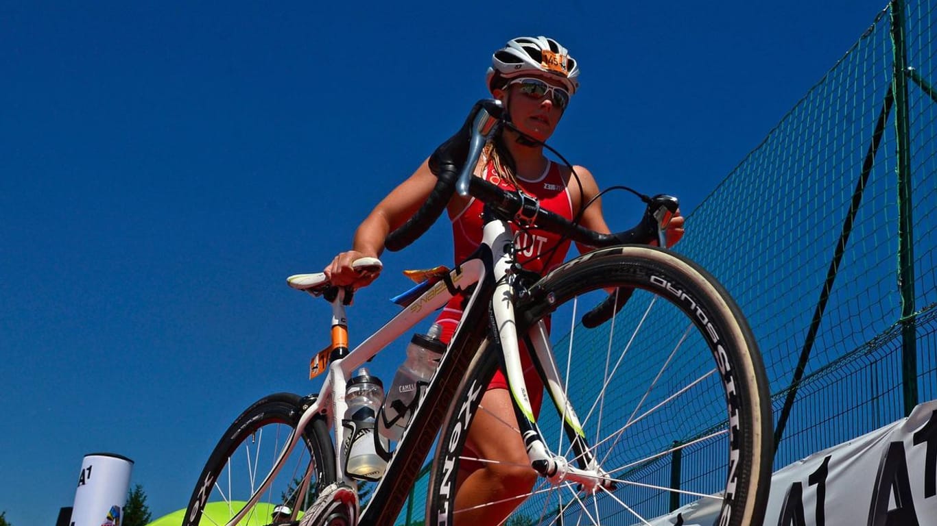 Nathalie Birli bei einem Triathlon-Wettbewerb 2014: Die Profisportlerin wurde zum Opfer eines brutalen Verbrechers.