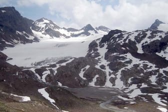 Der Silvrettagletscher im Kanton Graubünden.