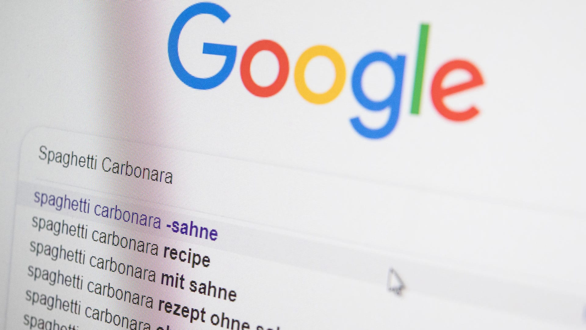 Eingabe bei der Suchmaschine Google: Mit Suchparametern werden die Ergebnisse überschaubarer.