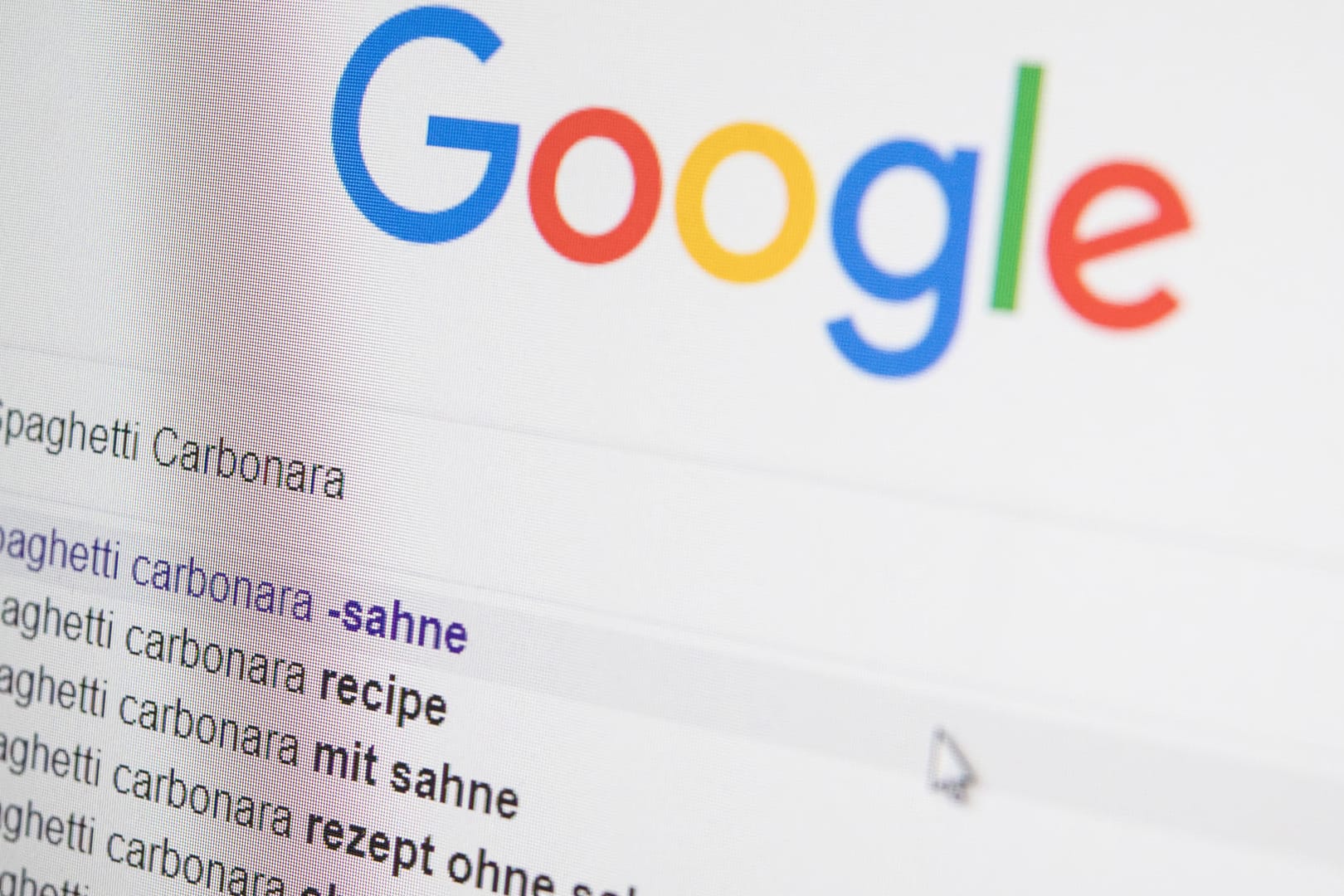 Eingabe bei der Suchmaschine Google: Mit Suchparametern werden die Ergebnisse überschaubarer.