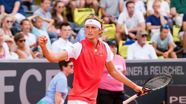 Freude über den Einzug ins Viertelfinale in der Heimat: Alexander Zverev.