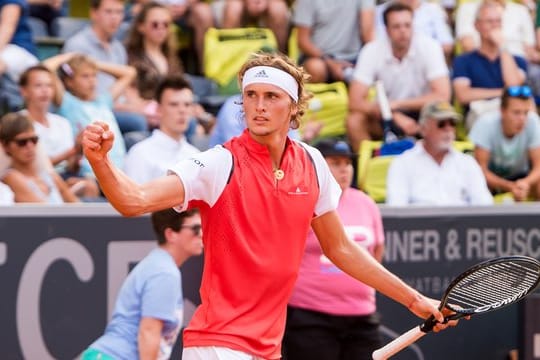 Freude über den Einzug ins Viertelfinale in der Heimat: Alexander Zverev.