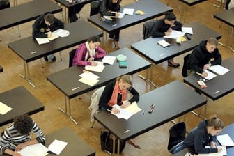 Abiturprüfungen am Luisen-Gymnasium in Düsseldorf.