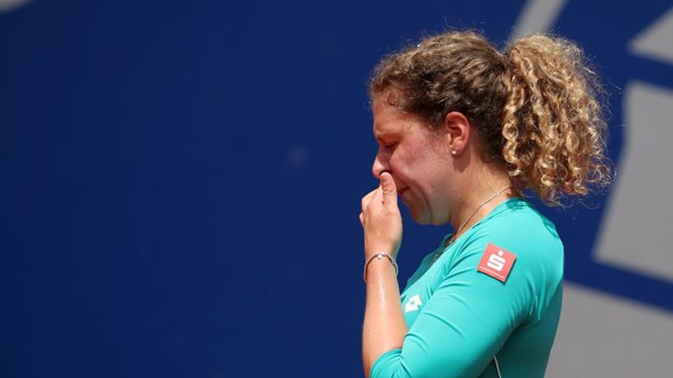 Tennisspielerin Anna-Lena Friedsam hatte im Viertelfinale das Glück nicht auf ihrer Seite.