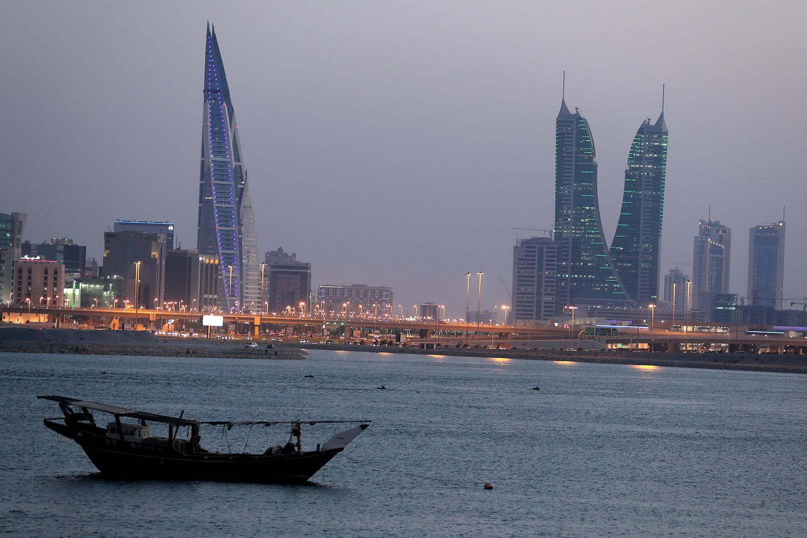 Blick auf die bahrainische Hauptstadt Manama: 2011 probierten Schiiten gegen das Königshaus zu demonstrieren – doch die Proteste wurden niedergeschlagen. (Archivbild)