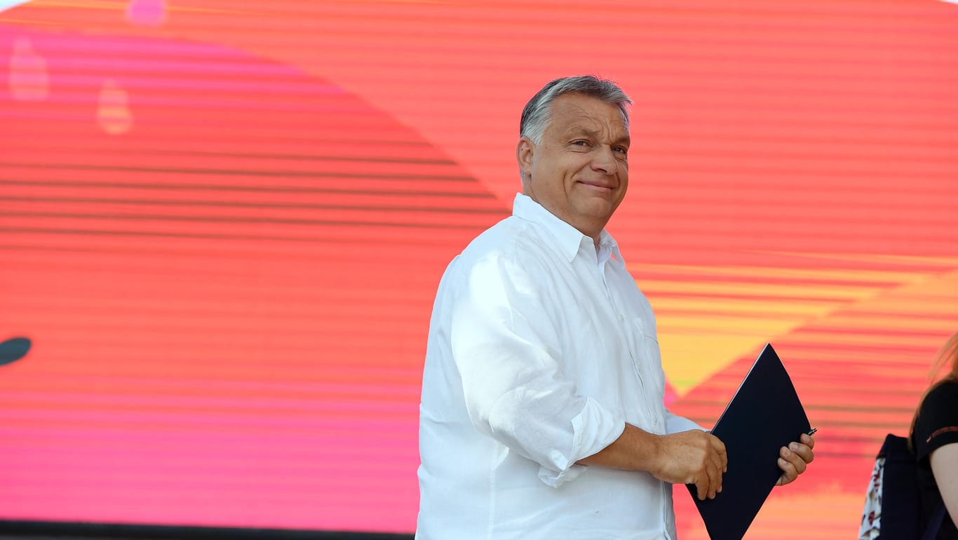 Viktor Orban: Der ungarische Ministerpräsident sprach auf der Sommerakademie im rumänischen Baile Tusnad, wo viele ethnische Ungarn leben.