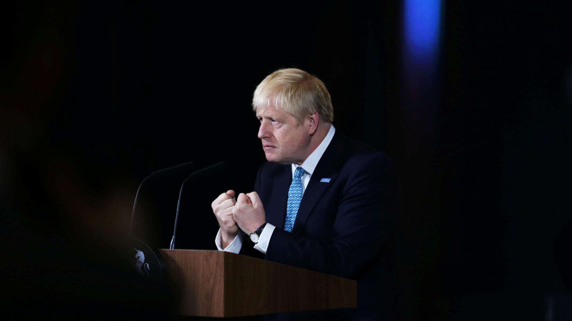Boris Johnson bei einem Auftritt in Manchester am Wochenende.