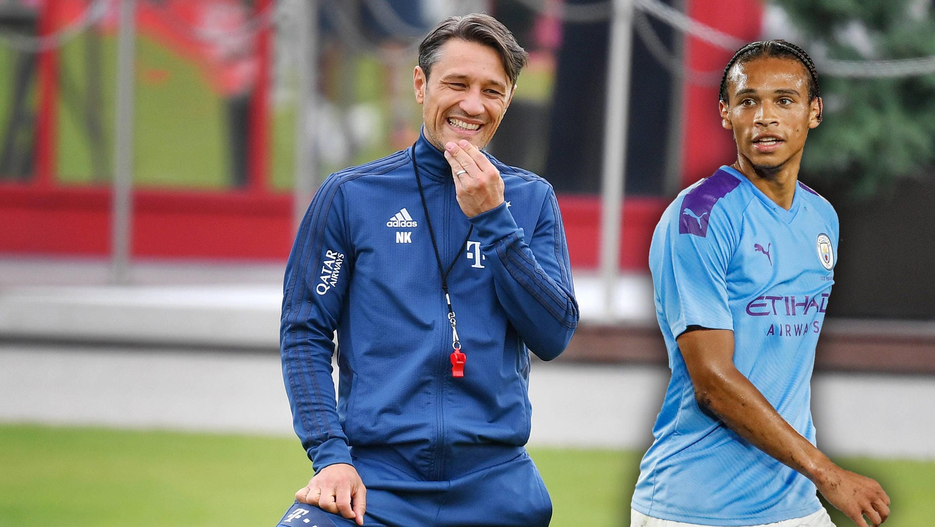 Hält viel von Leroy Sané (r.): Bayern-Trainer Niko Kovac.