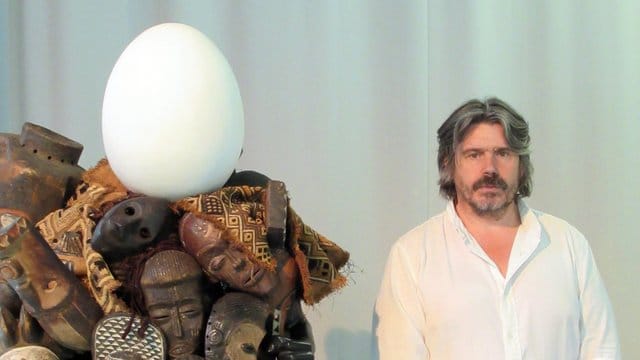 Der Künstler Koen Vanmechelen in seinem "Labiomista"-Atelier.