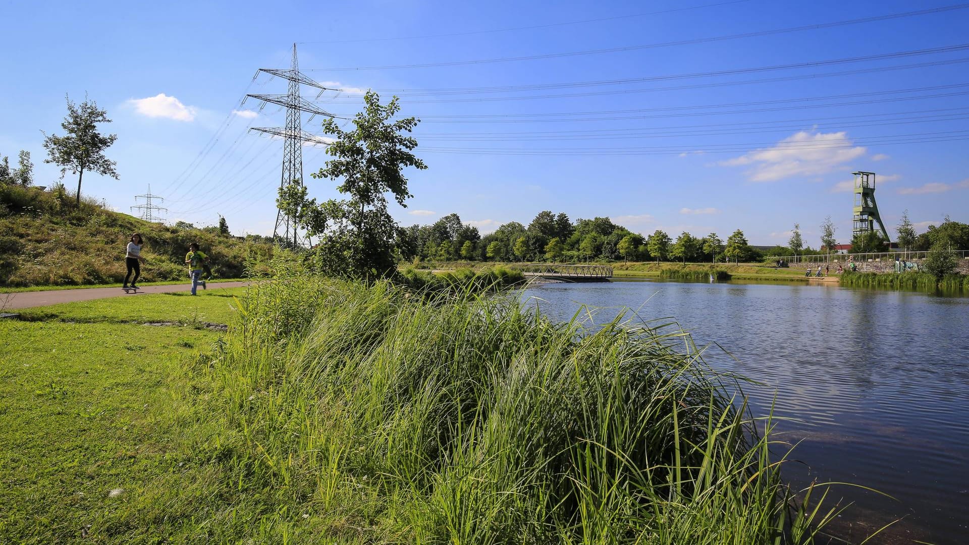 Der Krupp-Park in Essen ist ein noch junger Park und ungewöhnlich gestaltet.