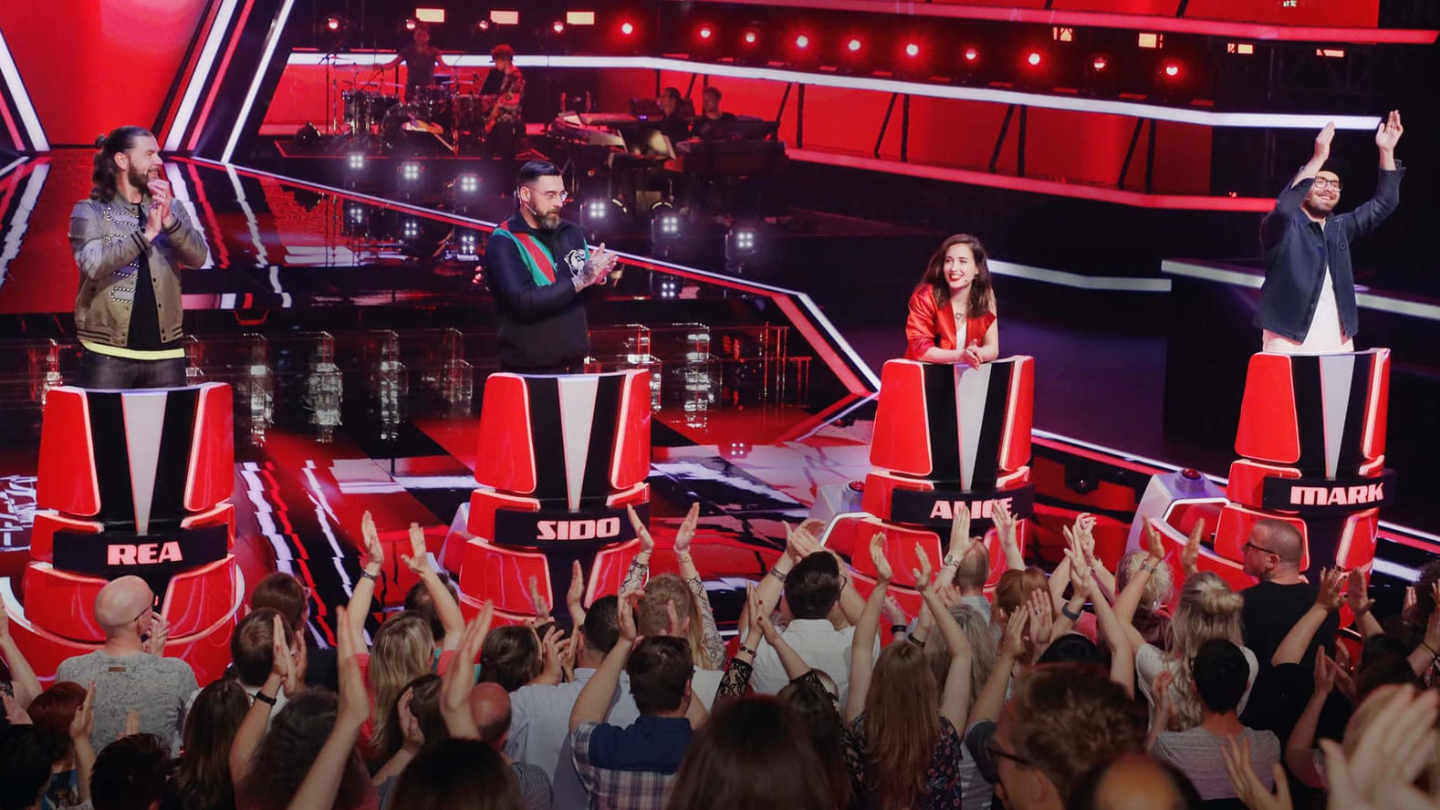 "The Voice of Germany": In der neunten Staffel mit Rea Garvey, Sido, Alice Merton und Mark Forster als Coaches.