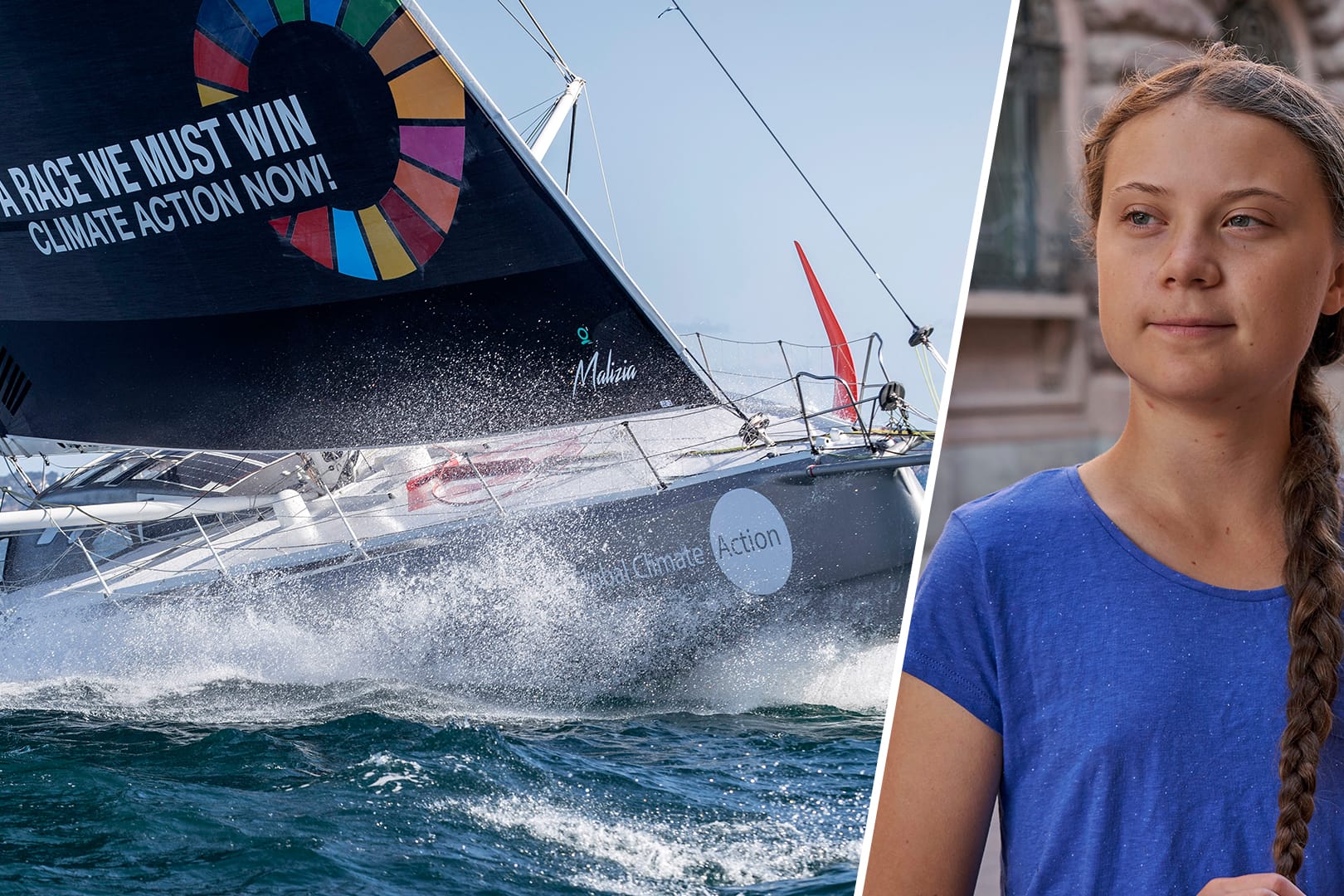Die emissionsfreie Rennjacht "Malizia II": Die schwedische Umweltaktivistin Greta Thunberg will Mitte August mit der Hochseejacht nach Amerika segeln.