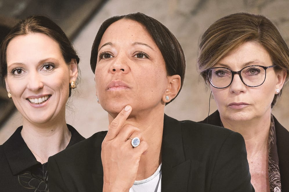 Valerie Holsboer, Janina Kugel und Sylvie Matherat (v. l.): Nur jeder zehnte Vorstandssessel in den größten deutschen Aktiengesellschaften gehört einer Frau.