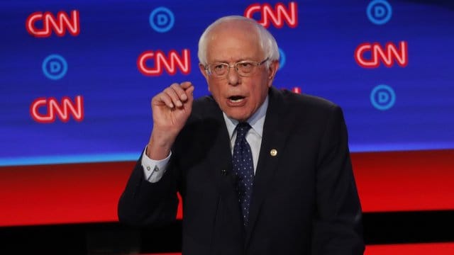 Gab sich kämpferisch: der linke Senator Bernie Sanders.