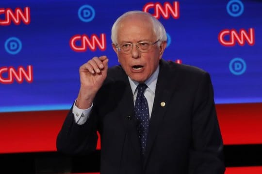 Gab sich kämpferisch: der linke Senator Bernie Sanders.