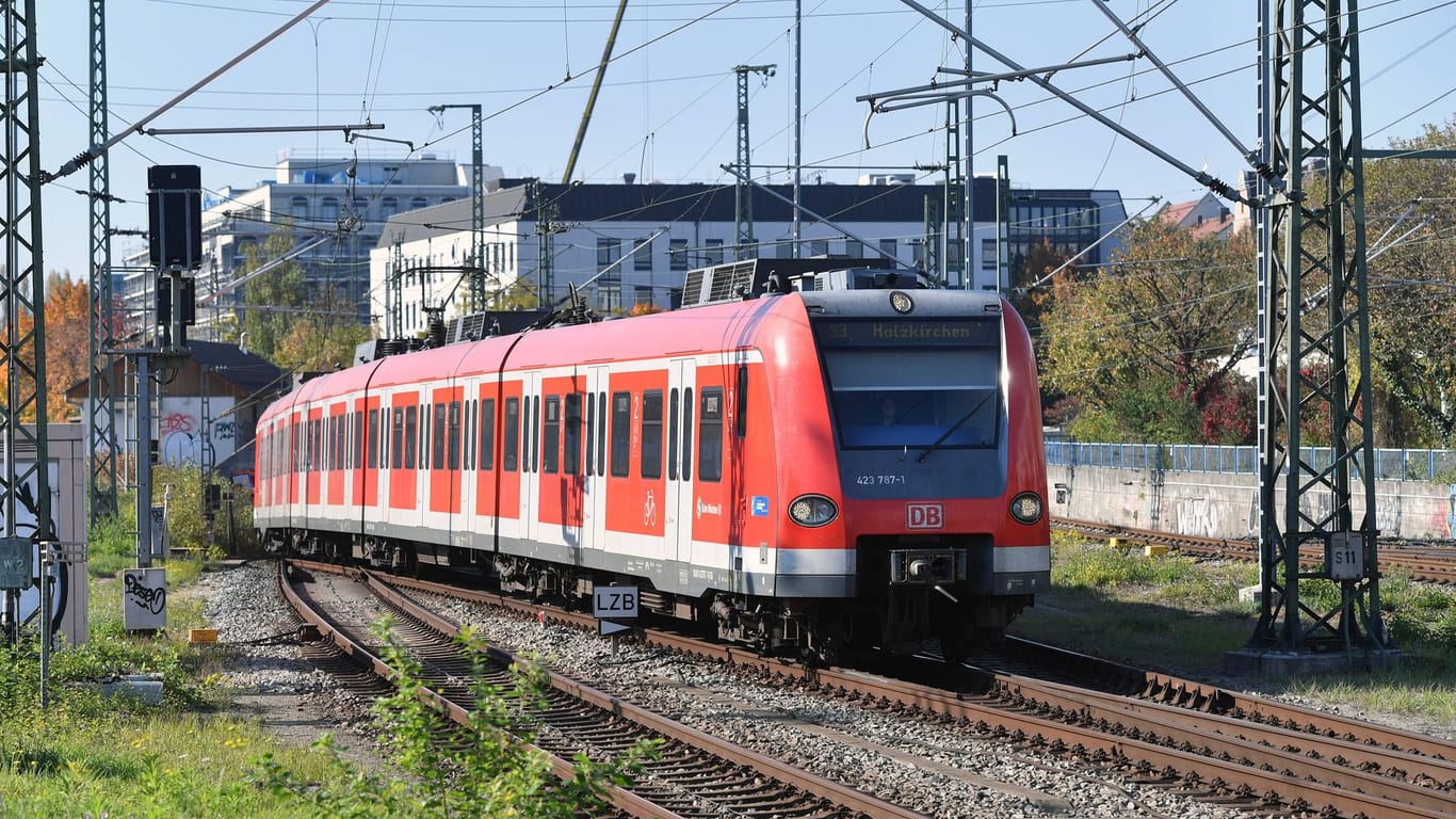 S-Bahn in München: Eine Frau wurde von einem anderen Fahrgast verletzt. (Archivbild)