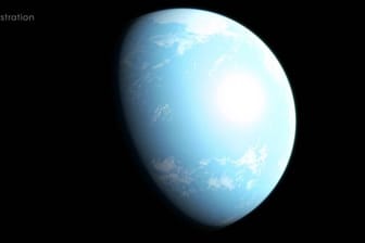 Könnte der bewohnbar sein? Visualisierung des Planeten GJ 357 d.