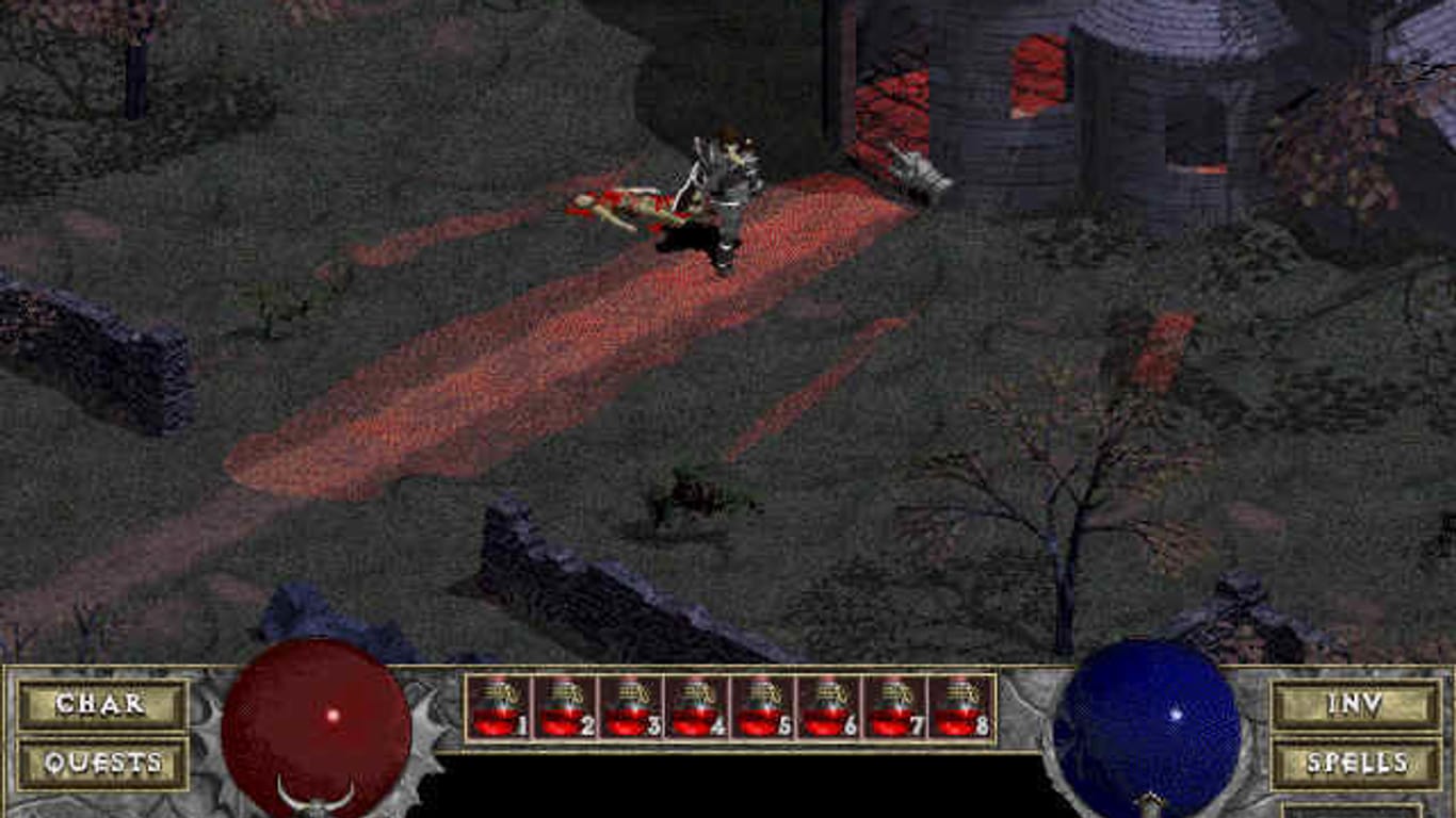 Ein Screenshot aus "Diablo": Das Game ist nun im Browser spielbar.