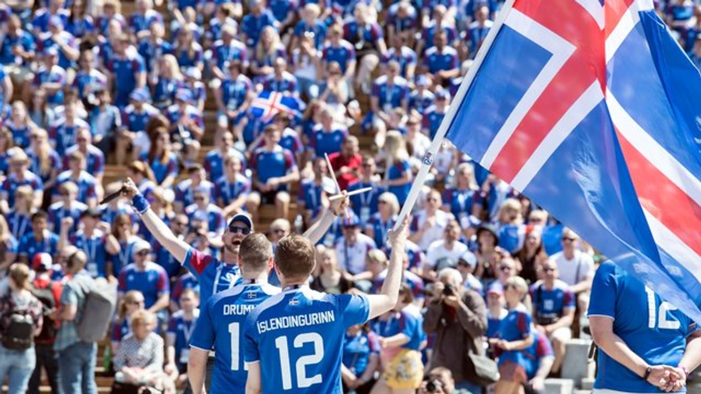 Vom 2:14-Loser zum Helden: Island feiert 2018 in Russland.